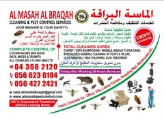 PEST CONTROL AND CLEANING SERVICES.