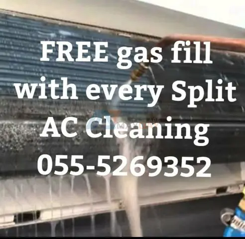 ac repair in sharjah 055-5269352 cleaning services maintenance gas split duct central - 1