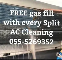 ac repair in sharjah 055-5269352 cleaning services maintenance gas split duct central