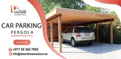 Car Parking Wooden Pergola Uae | Vehicle Parking Shades Suppliers. - 4
