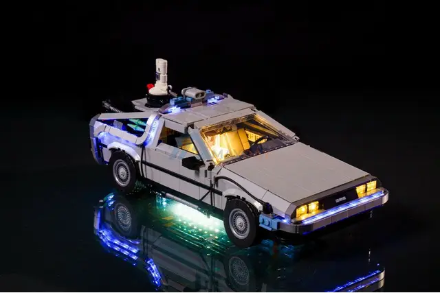 LED Lighting Kit For LEGO 10300 Back to the Future Time Machine - 2/2