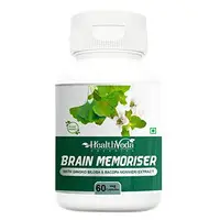 Health Veda Organics Brain Memoriser Capsules |Boosts Concentration & Learning