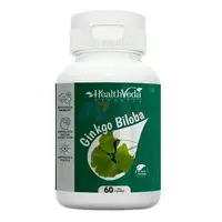 Health Veda Organics Ginkgo Biloba Brain Booster Supplements – 60 Veg Capsules - 1