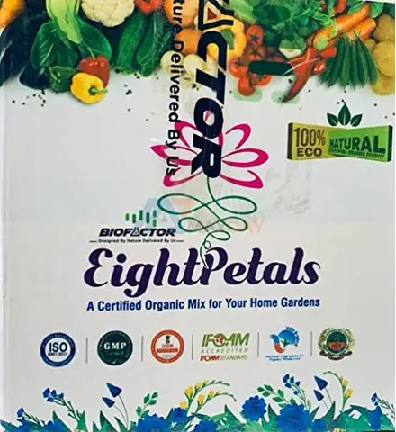 Eight Petals Home Garden Kit - Organic Bio Fertilizer for Plants with Micro Nutrients - 1