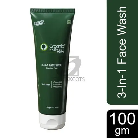Organic Harvest 3-In-1 Face Wash, 100gm - 1/2