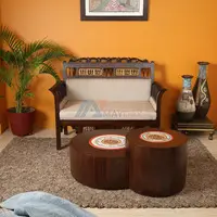 Teak Wood Sofa Set - 2