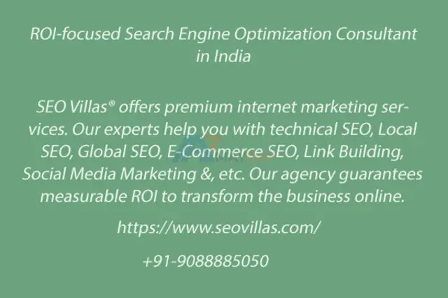 Result-Oriented SEO Services At SEO Villas Private Limited - 1