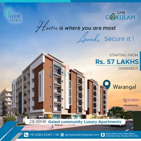 Gated community apartments in warangal | GBR Infra - 1