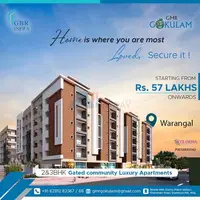 Gated community apartments in warangal | GBR Infra