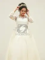 Buy Online White Wedding Gown In Chennai, India - 1