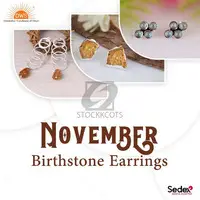 DWS Jewellery: Where Quality Meets Affordability - Wholesale November Birthstone Earrings in Jaipur - 1