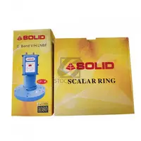 Solid C-Band Dual Pol LNB - 1 Port For Horizontal Signals and 1 port For Vertical Signals