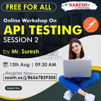 Free Online Workshop On API Testing (SESSION-2) - Naresh IT