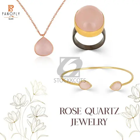 Radiating Elegance and Love: Explore our Exquisite Rose Quartz Jewelry Collection - 1/1