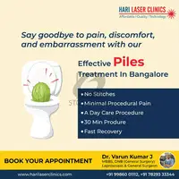 Best Piles laser treatment clinic in Bangalore