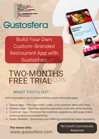 Build Your Own Custom-Branded Restaurant App with Gustosfera – Two-Month Free Trial - 1