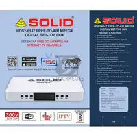 SOLID HDS2-6147 DVB-S2/MPEG-4 FullHD FTA Set-Top Box with SOLID OTT App