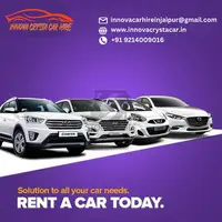 Explore with Innova Crysta car our reliable car rental service. Book today