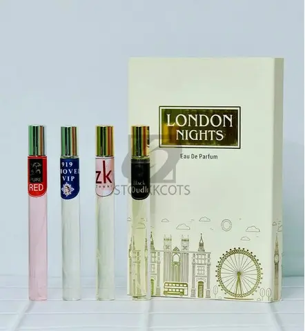 London Nights Luxury Pen Perfume set of 4x20 ml (For Men & Women) - WeWrapSmile - 1
