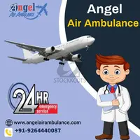 Book Angel Air Ambulance Service in Ranchi with Advanced Cardiac Monitor - 1