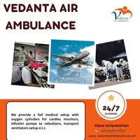 Get Advanced ICU Setup Air Ambulance Service in Raipur Through Vedanta