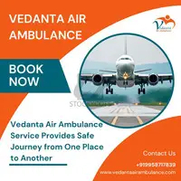 With Proper Medical Support Obtain Vedanta Air Ambulance in Kolkata - 1