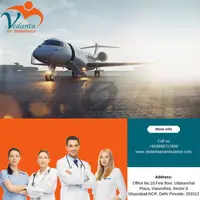 With Unique Medical Features Take Vedanta Air Ambulance in Guwahati - 1
