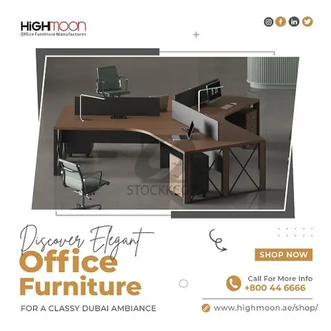 Elegant Office Furniture for a Classy Dubai Workspace - 1