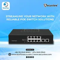 POE SWITCH FOR THE SECURITY SYSTEM NETWORK AND POWER CONNECTION