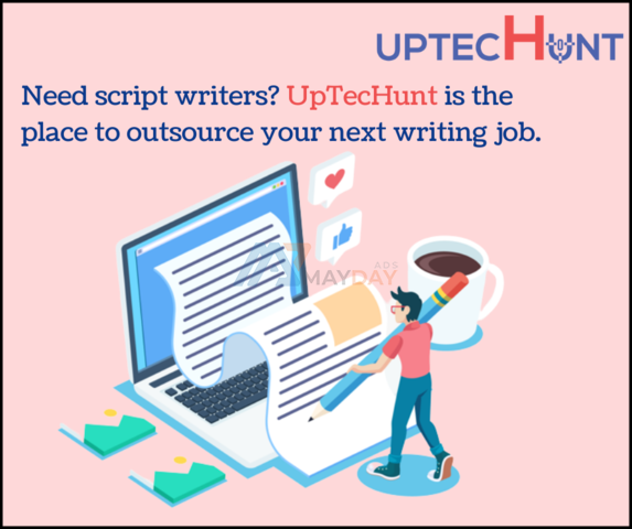 Need script writers? UpTecHunt is the place to outsource your next writing job. - 1/1