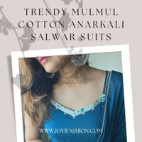 Buy Mulmul Cotton Anarkali Salwar Suit at JOVI Fashion for the best price - 4