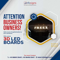 3D sign boards manufacturer company in Bangalore