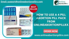 How to use a 4 pill abortion pill pack from Onlineabortionpillrx