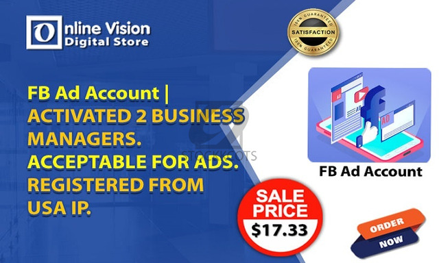 FB Accounts | Activated 2 Business Managers, acceptable for ads. - 1/1